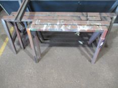 4 x metal trestles