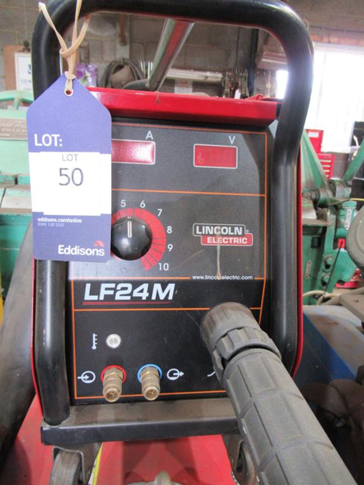 A Lincoln Electric Powertec 425S welder complete with LF24M wire feed - Image 4 of 4