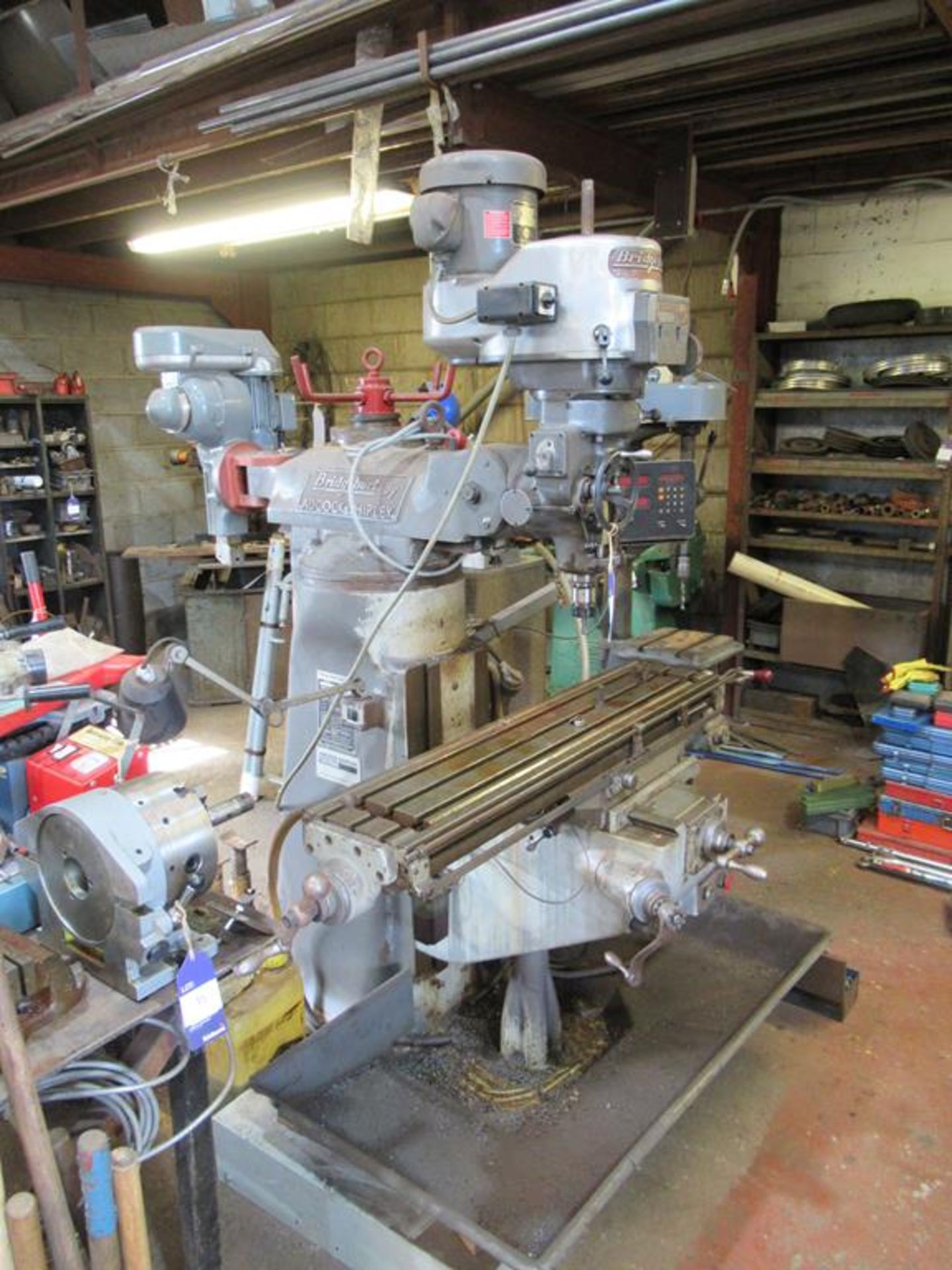 Bridgeport series I 2HP turret mill with shaping attachment, power feed and two axis Dro