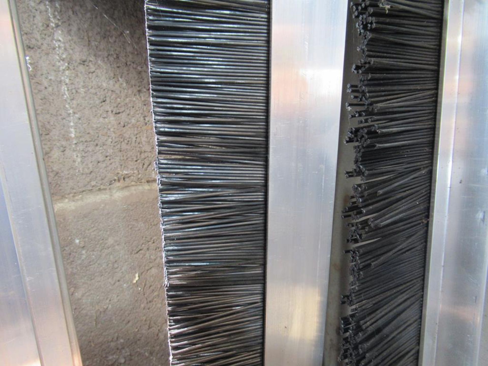 2 x lengths of aluminium mounted brush 3000 x 2220mm long and 2 x mounts 3000mm long - Image 4 of 5