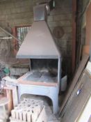 A Blacksmiths forge height with canopy