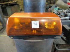 A Blaze magnetic amber vehicle beacon