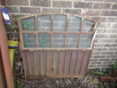 A vintage cast stable window