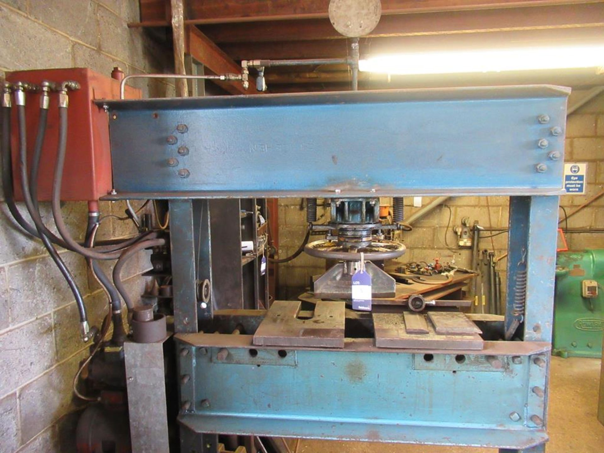 Manley heavy duty hydraulic vertical workshop press - Image 5 of 5