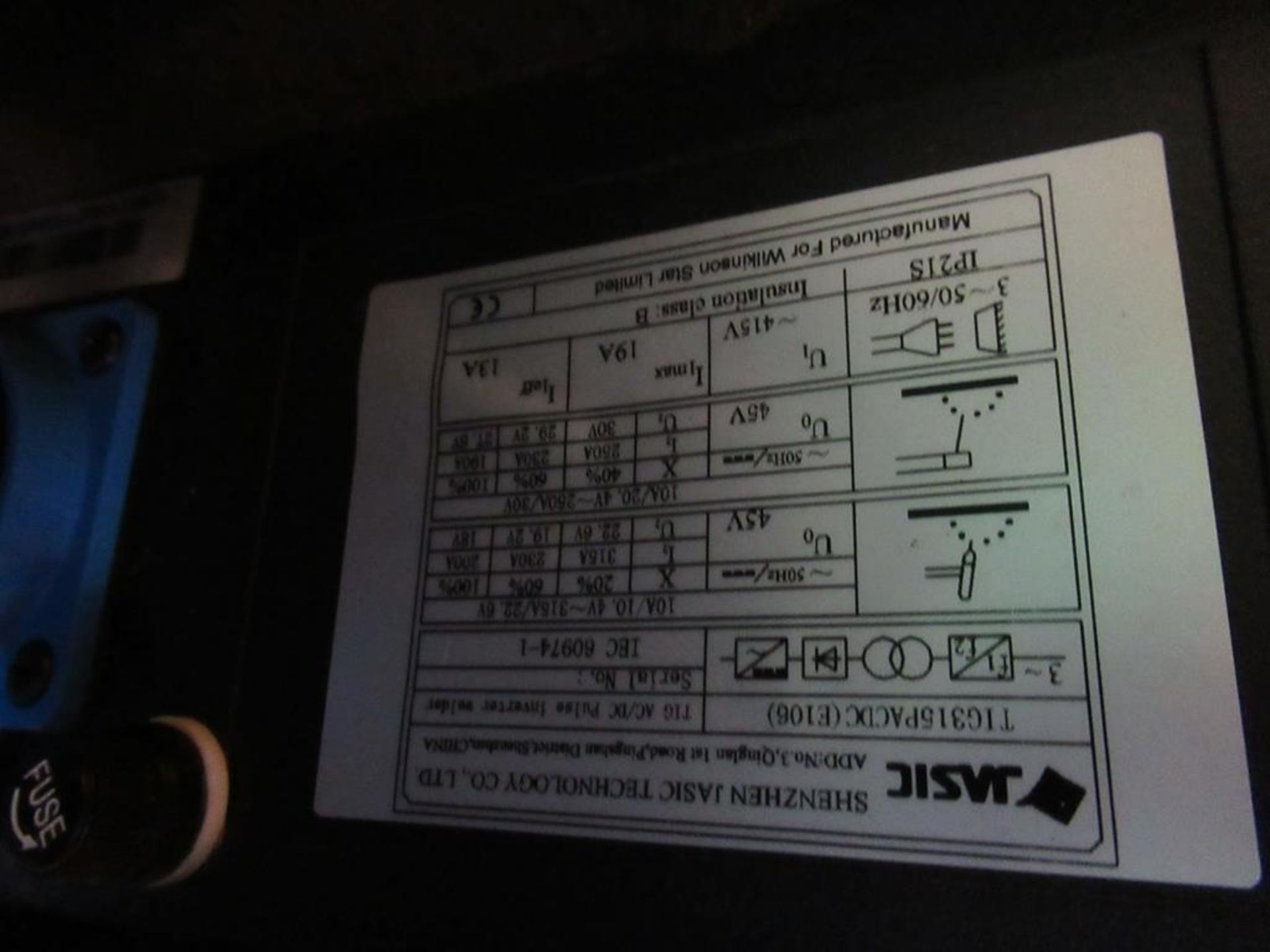 A Jasic TIG 315P AC/DC welder - Image 5 of 5