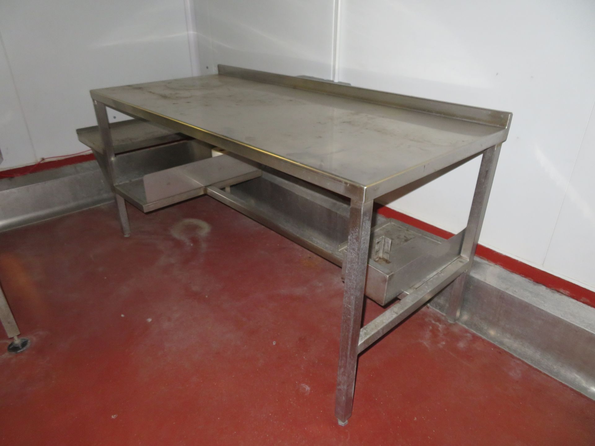 3 x SS preparation benches, 1 x SS mobile trolley - Image 4 of 5