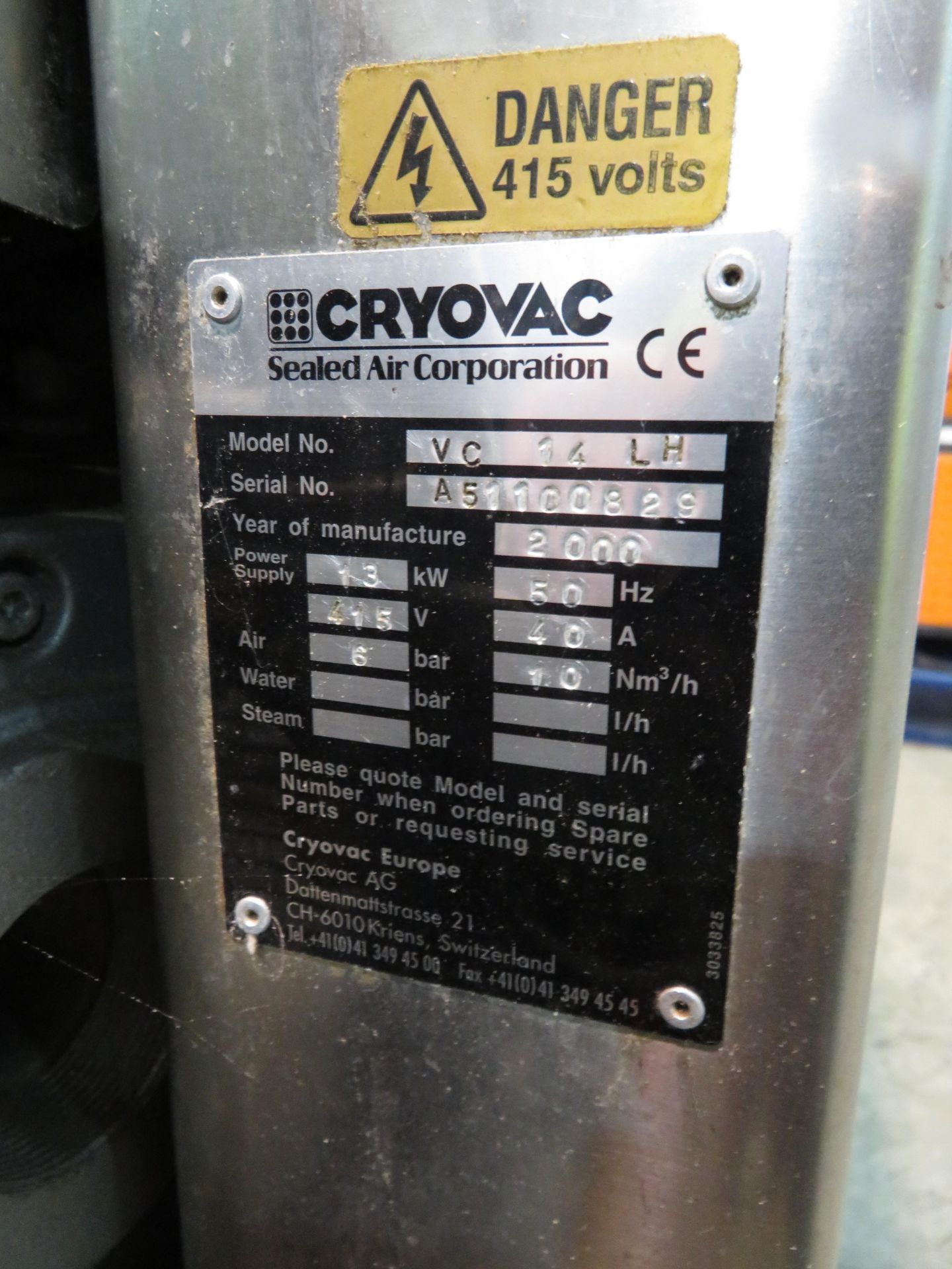 Cryovac VC14LH Vacuum Packer - Image 3 of 5