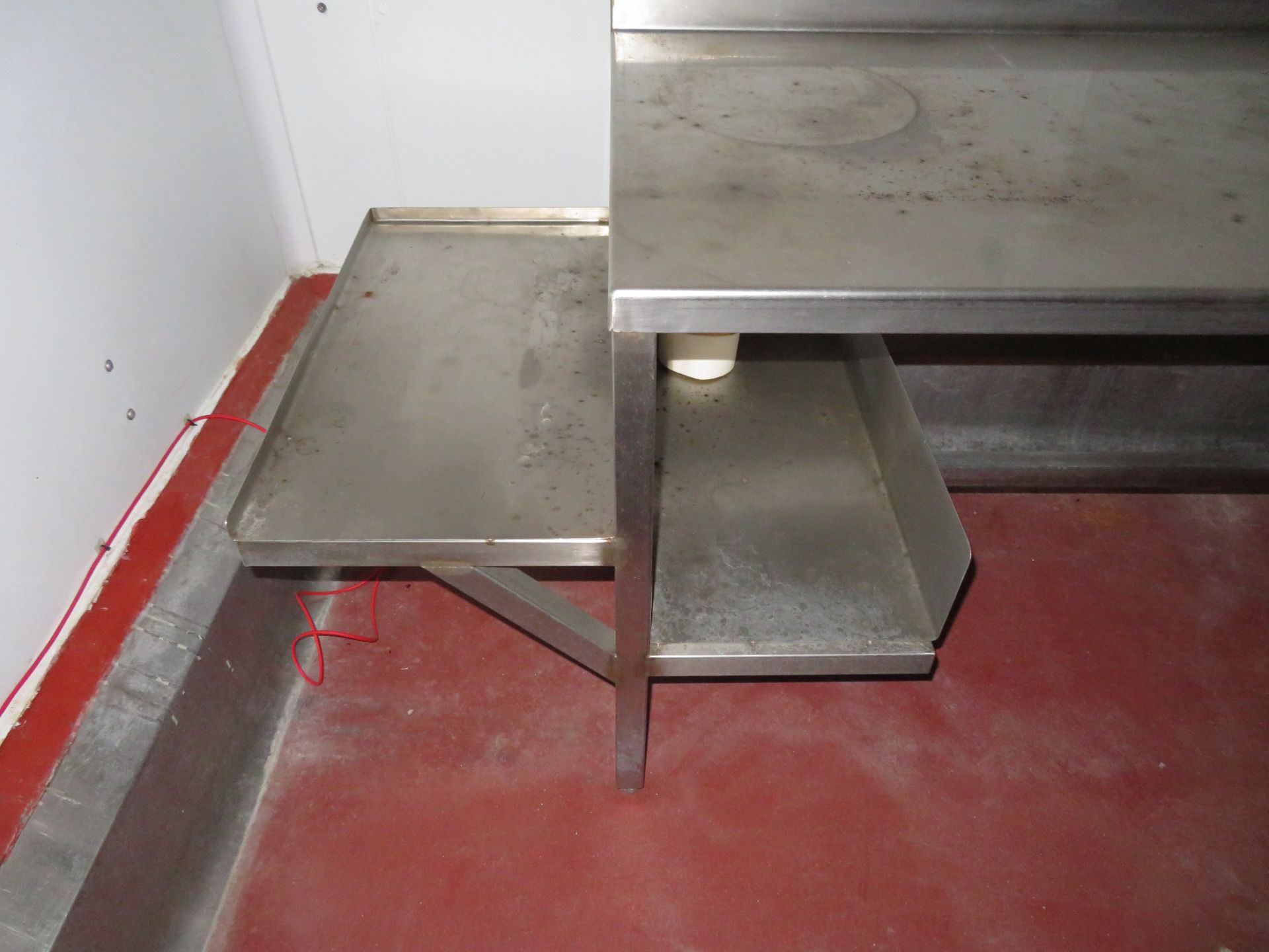 3 x SS preparation benches, 1 x SS mobile trolley - Image 5 of 5