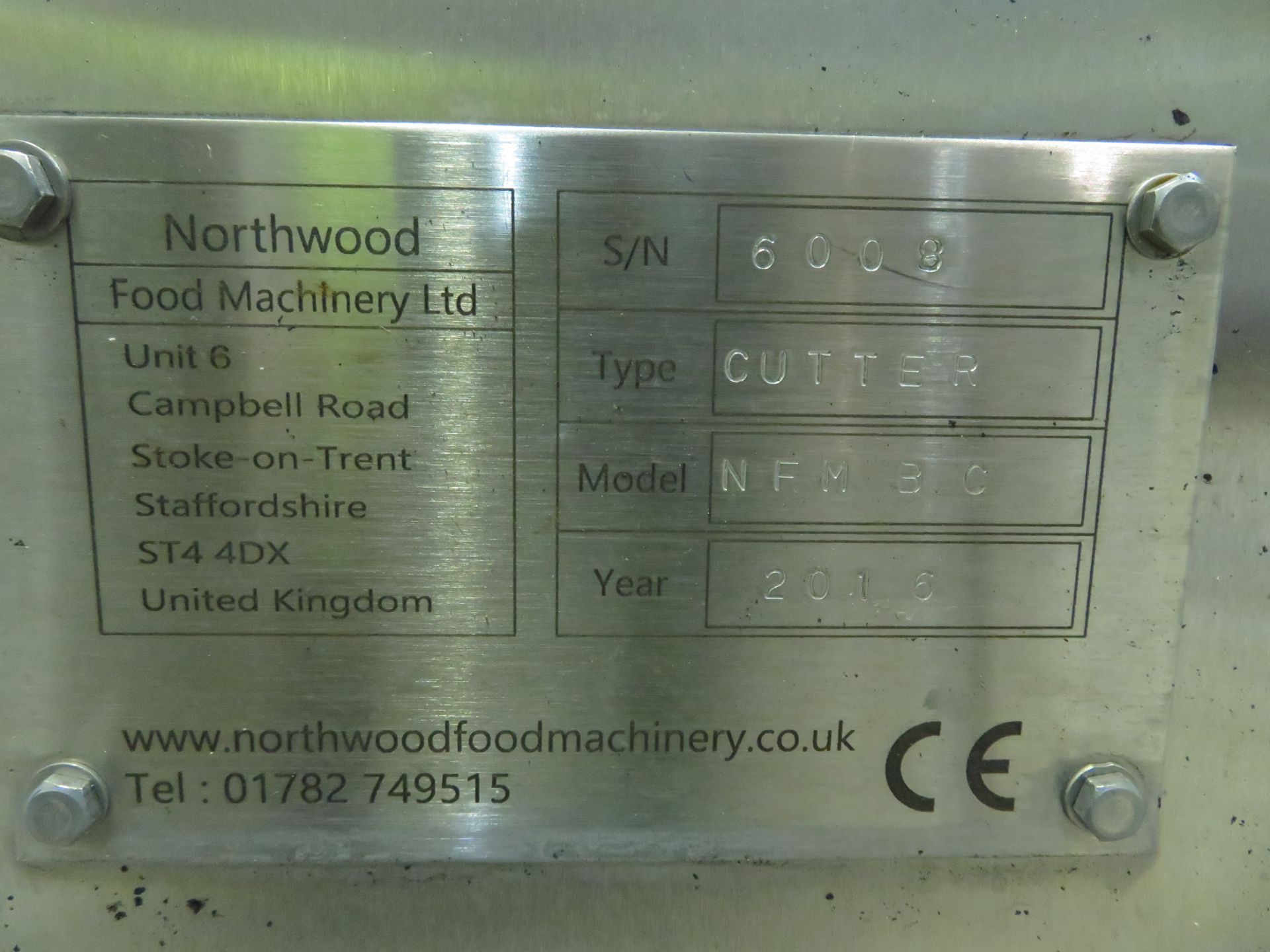 Northwood Food Machinery. SN 6008. Year 2016. Model NFMBC Cheese cutter. - Image 4 of 9