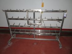 SS Mobile Cheese cutter frame storage rack with 1 cutting frame
