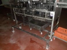 Mobile SS Cheese cutter frame store with 4 x cheese cutting frames