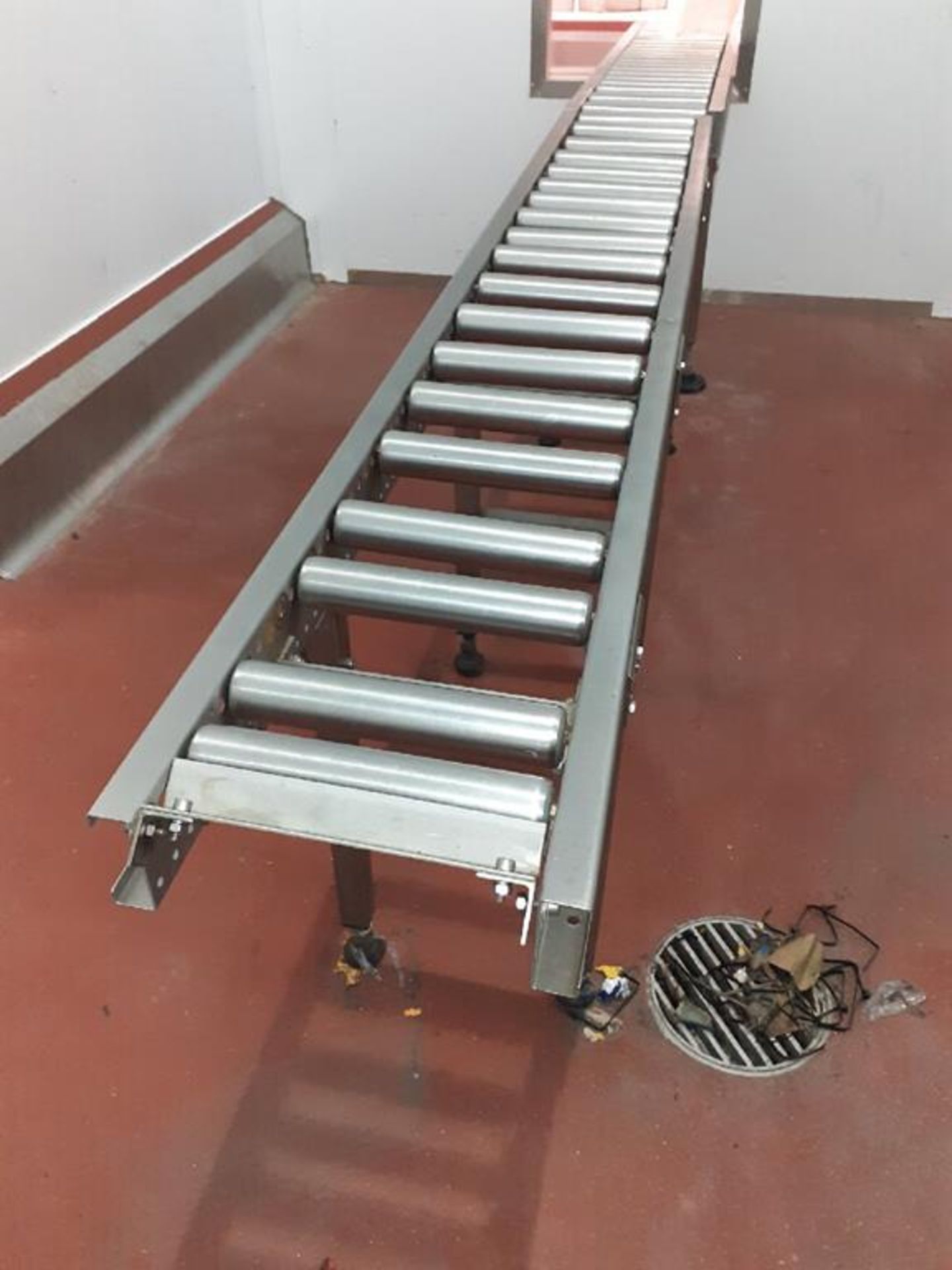 2 x SS Gravity roller cheese conveyors - Image 4 of 4