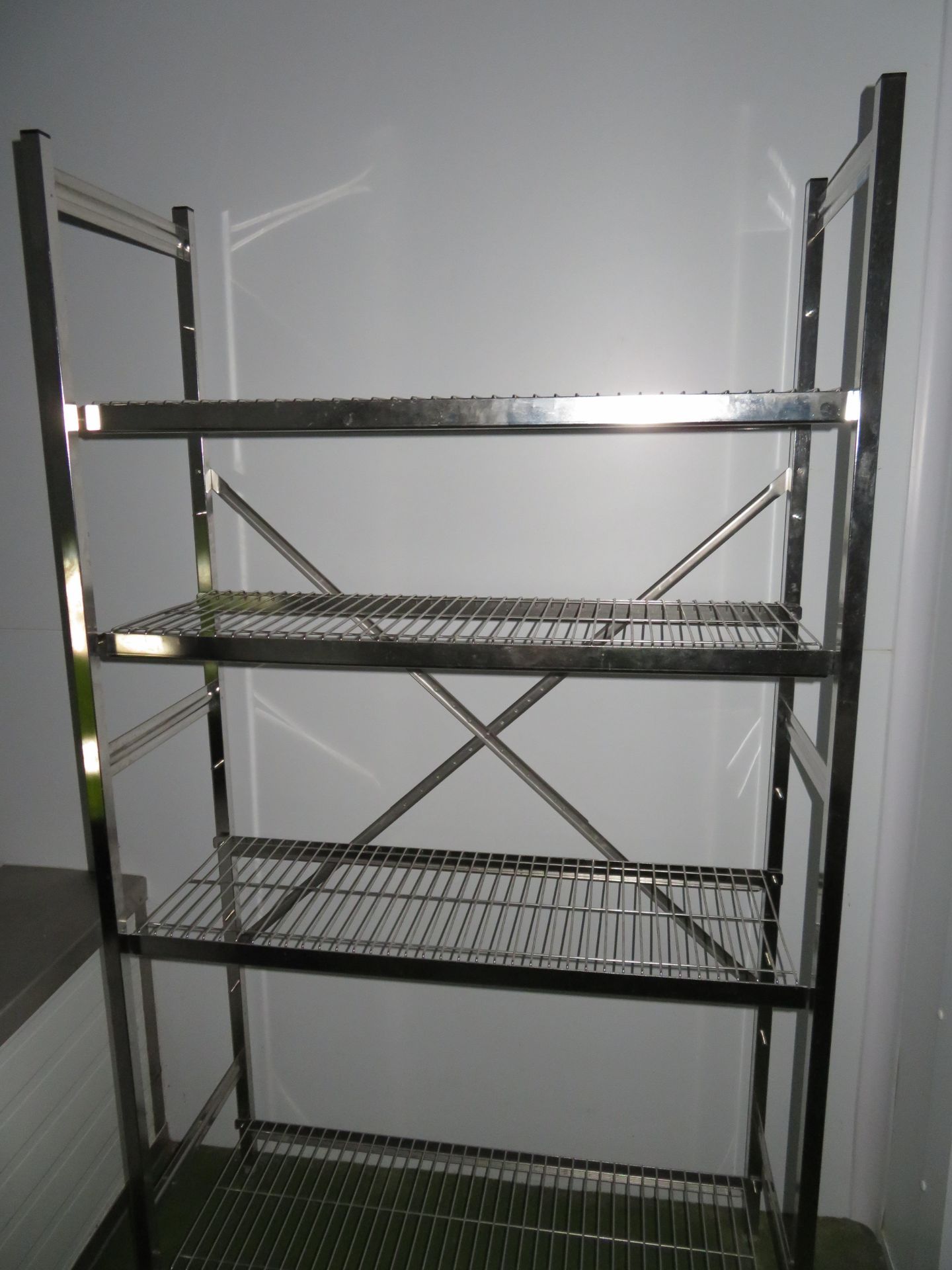 2 x SS 4 rack storage shelves