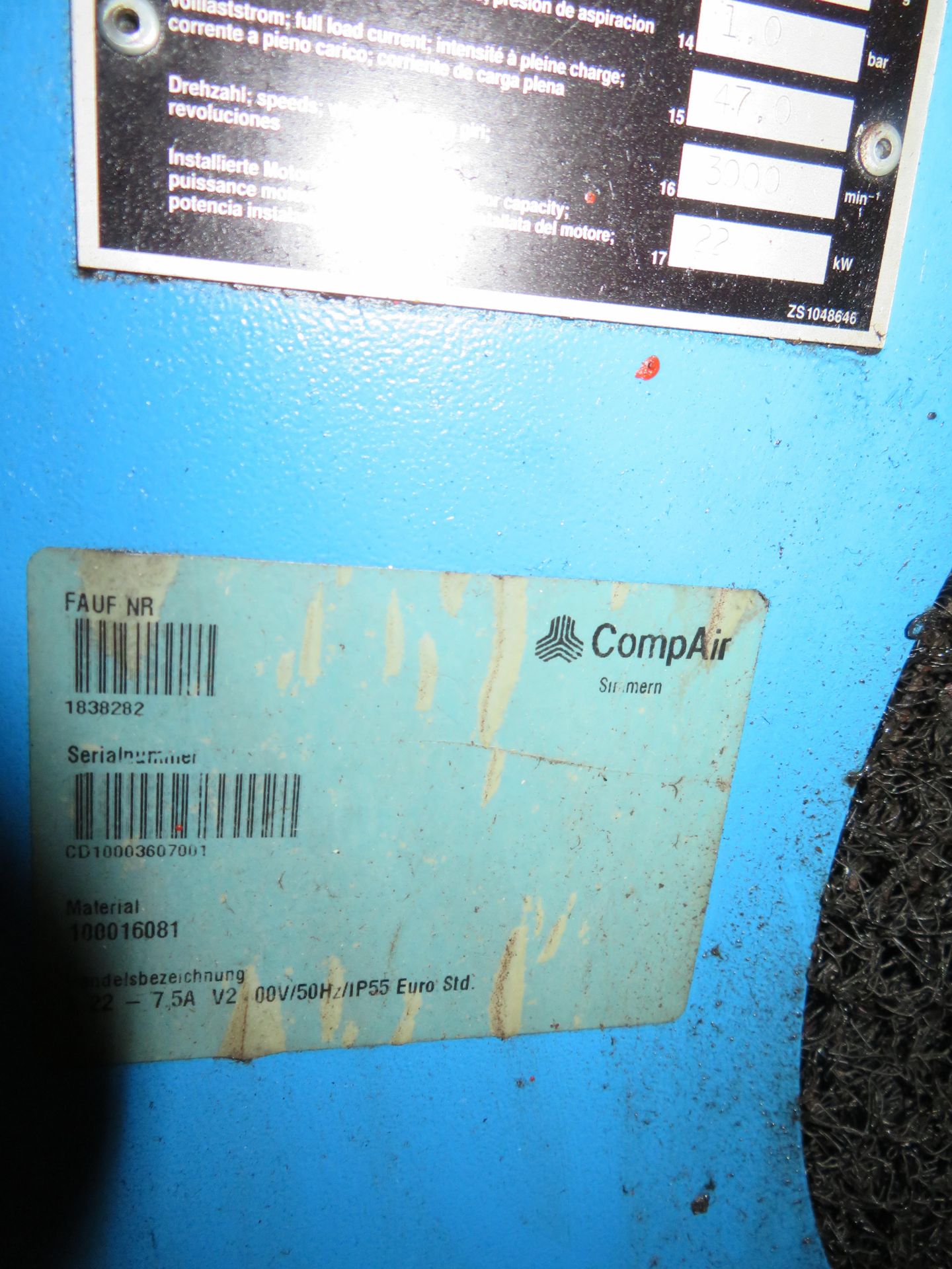 CompAir L.22-7.5. Screw Compressor - Image 5 of 5