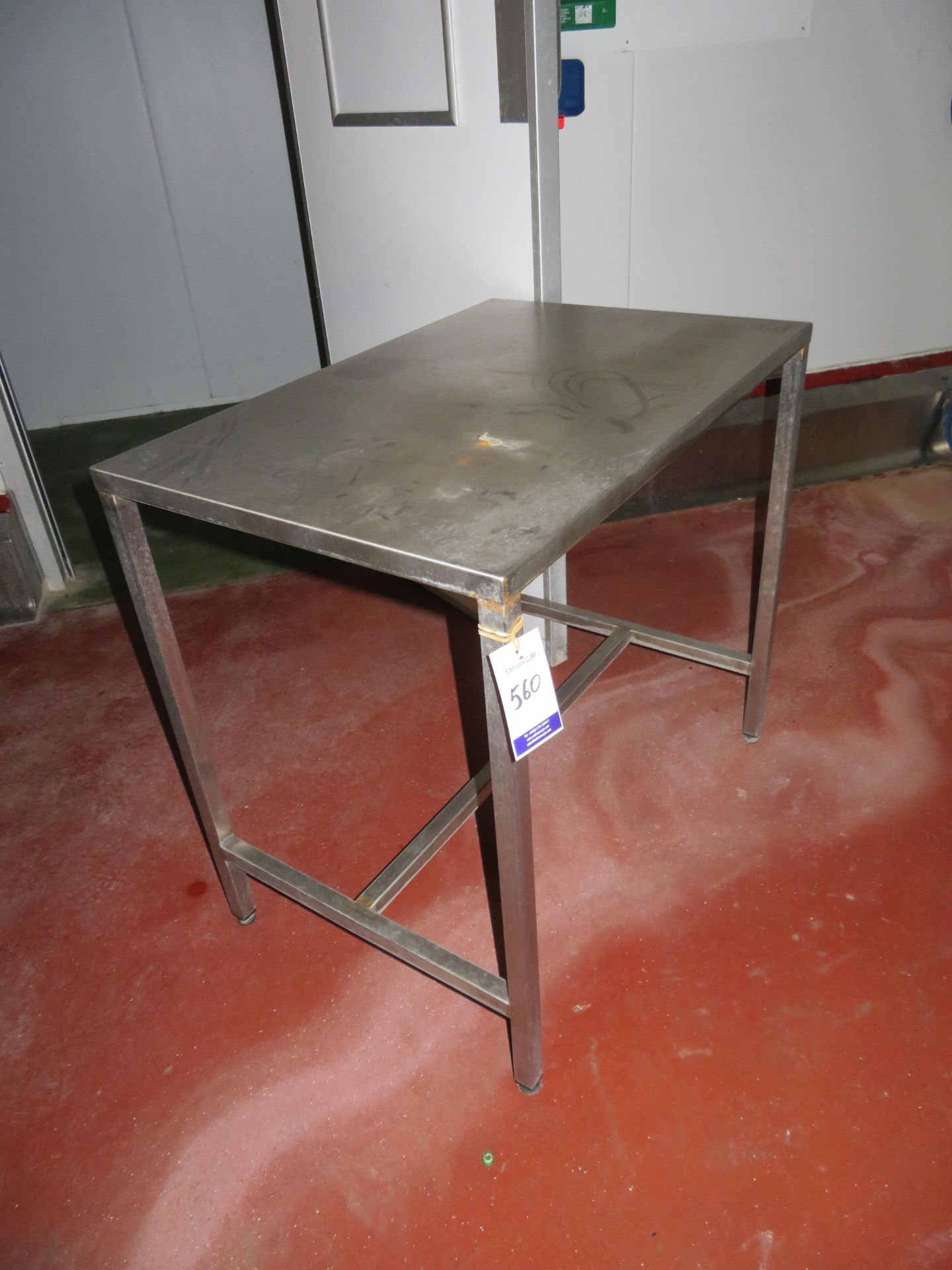 3 x SS preparation benches, 1 x SS mobile trolley - Image 2 of 5