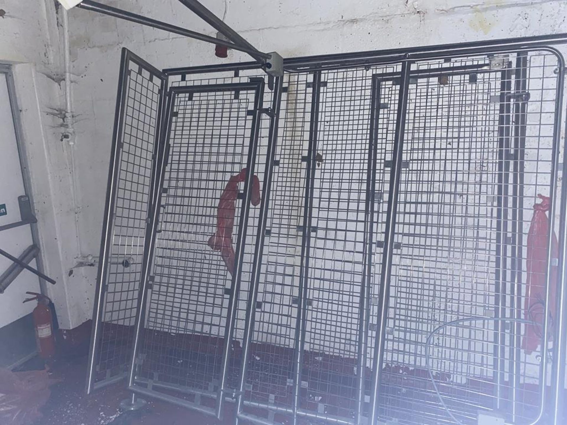 2x sections of SS caging, each with gate - Image 2 of 2