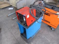 Rival RX Welding Wire Feeder on Fabricated Trolley