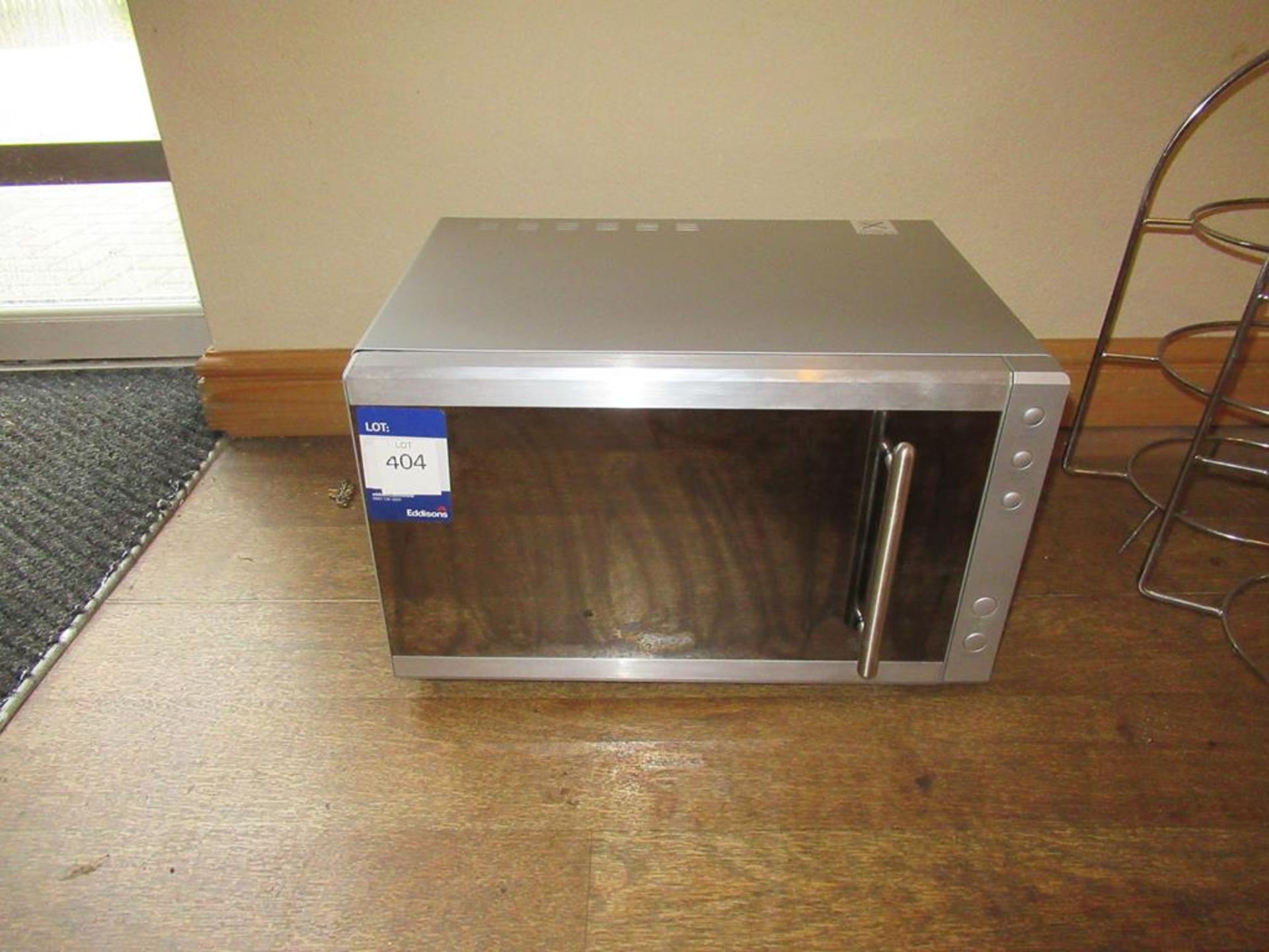 Kenwood Microwave with Chrome Cake Stands. - Image 2 of 3