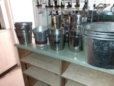 Qty of Stainless Steel Ice Buckets