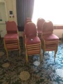 42 x Steel Framed Upholstery Banquet Chairs