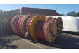 8 x Reels of Nexans High Voltage Cable Copper Core