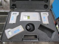 Various Philip Harris Gauses/ Meters (temp pressure and Oxygen levels) in plastic case