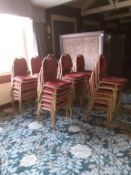 42 x Steel Framed Upholstery Banquet Chairs