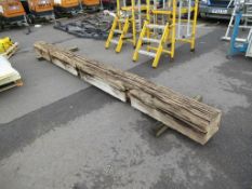 Old Solid Oak Beam APPROX dims: 4750 x 320 x 280mm
