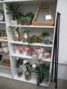 Various artificial foliage/ flowers and plants etc