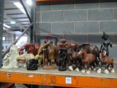 Selection of animal figures etc