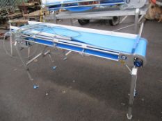 Stainless Steel Elevated Conveyor Mod Con Length approx 2130 x 1100 (highent height) x 500