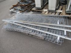 Pallet of metal barriers/ guards/ caging