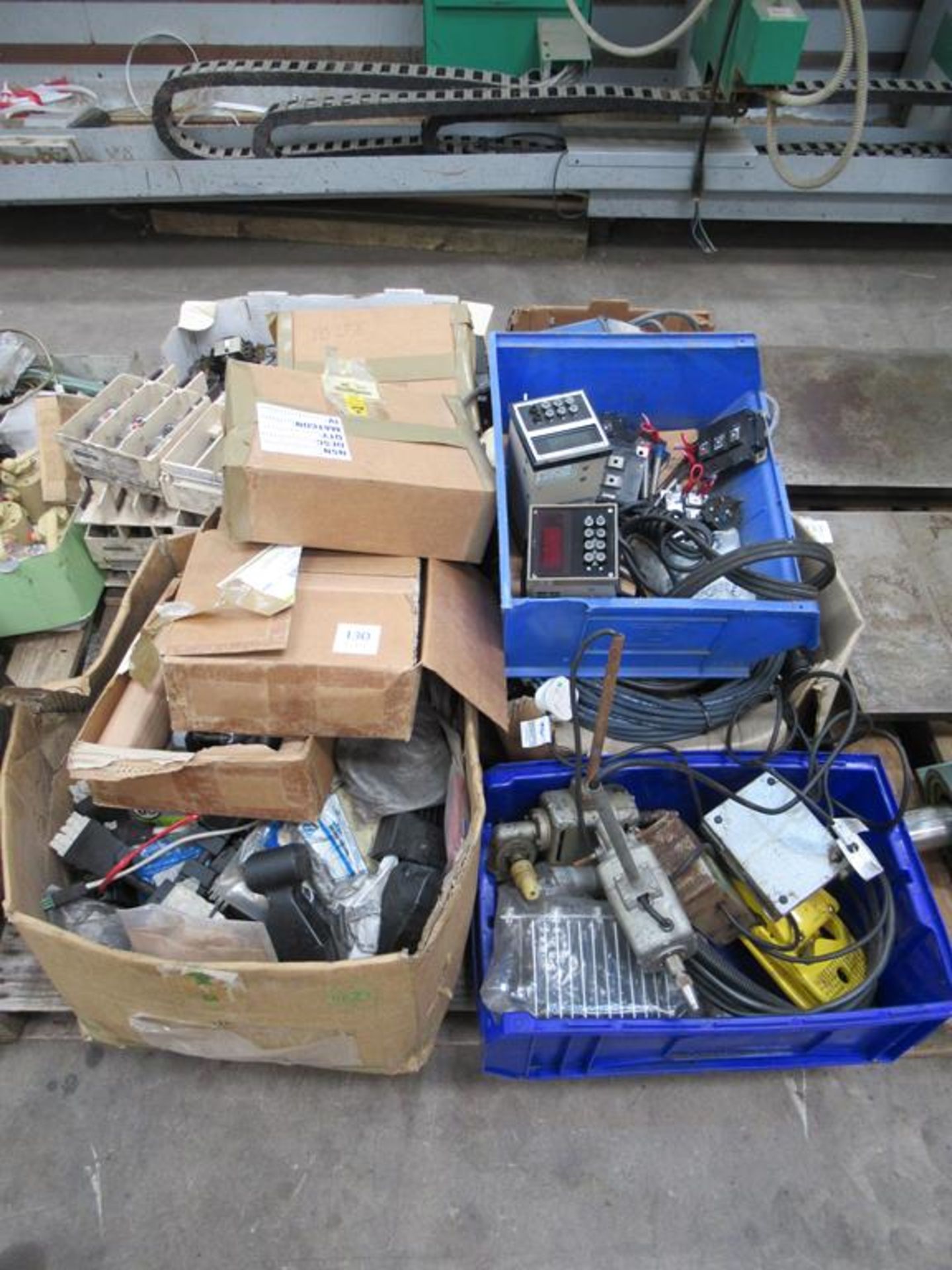 A Pallet to contain various Electricial Items etc