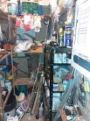 Content of Storeroom to incl. various hand tools, qty of paint, screw, bolts, etc.