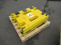 4 Plastic Hazard Barriers