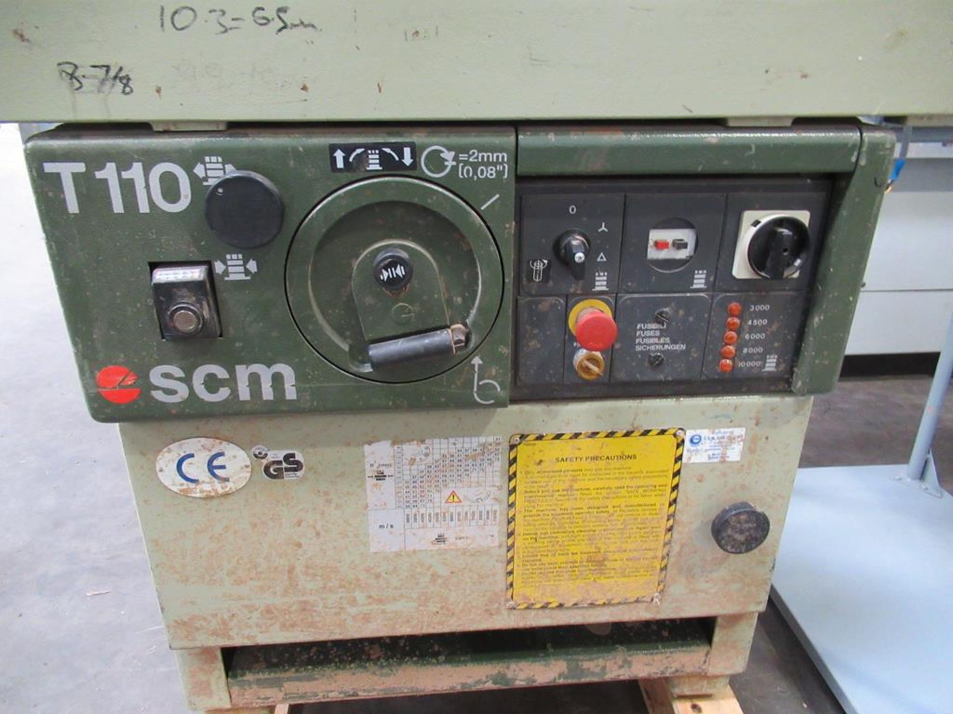 SCM T110 Spindle Moulder 3 phs - Image 2 of 7