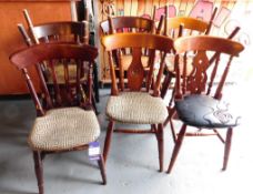 Nine Wooden Chairs