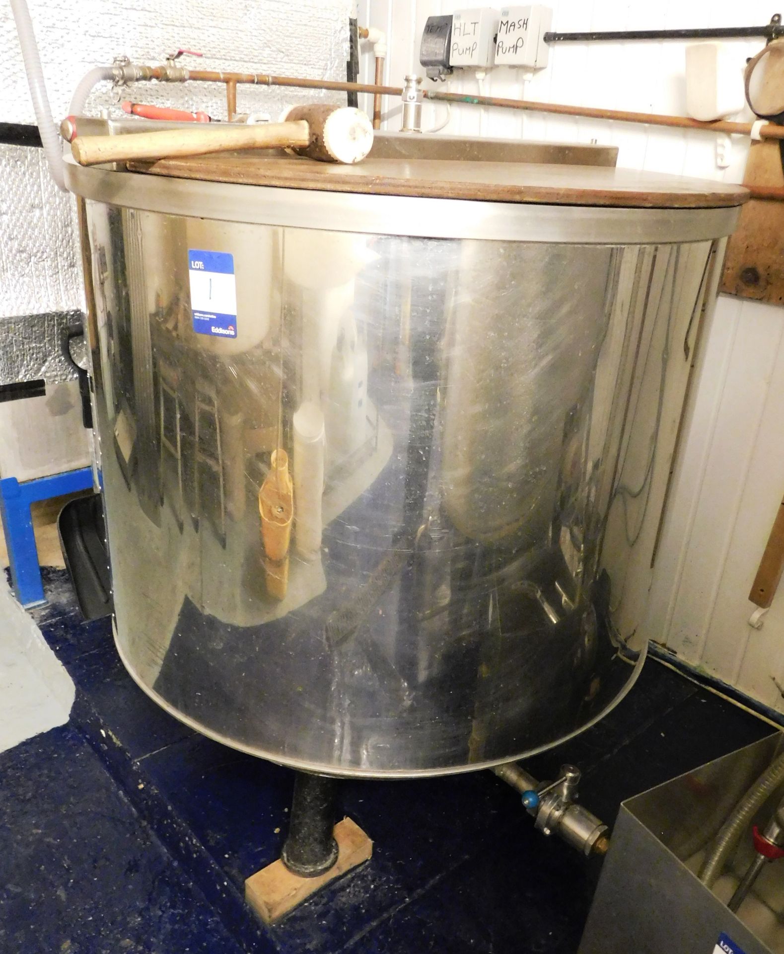 Micro Brewery plant comprising Kettle (1000Ltr Cap - Image 6 of 9