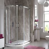 Twyford 1200x800mm Offset Quadrant Enclosure.RRP £549.99.The Twyford 1200 x 800mm Offset Quadrant