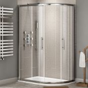 Twyfords 1000x800mm - 8mm - Premium EasyClean Offset Quadrant Shower Enclosure - Reversible.RRP £