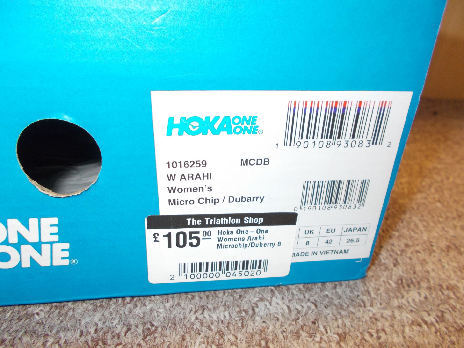 Hoka One One Womens Arahi Trainer, Micropchip / Dubbery, Size 8, RRP £105 - Image 4 of 4