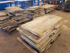 4 Pallets of Weathered Stone Slabs