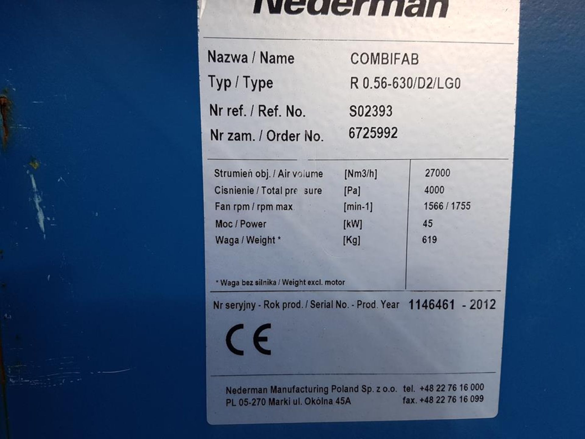 3 x Nedermann Filtration Units & 3 Fan Units - Image 8 of 8
