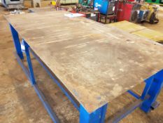 Steel Welding Bench approx 2500 x 1260mm