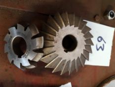 3 x Horizontal Milling Cutters, various sizes - gear cutting etc.