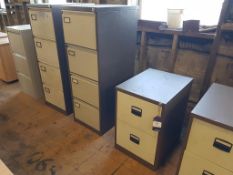 5 Metal Filing Cabinets