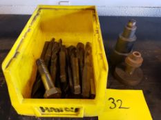 Assorted Morse Taper Drills in metal box