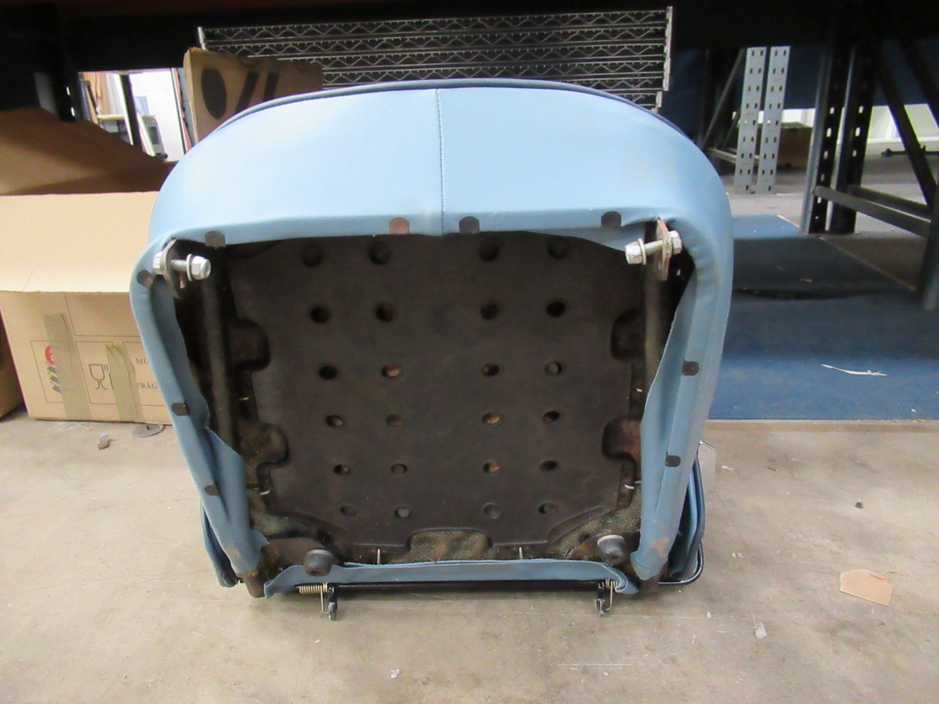 2x unused blue Triumph TR2/3 seats - Image 8 of 9