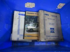 Box of Triumph motoring books