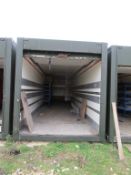 45 Foot Lorry Body, Complete with Racking.